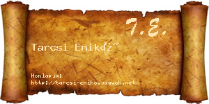 Tarcsi Enikő névjegykártya
